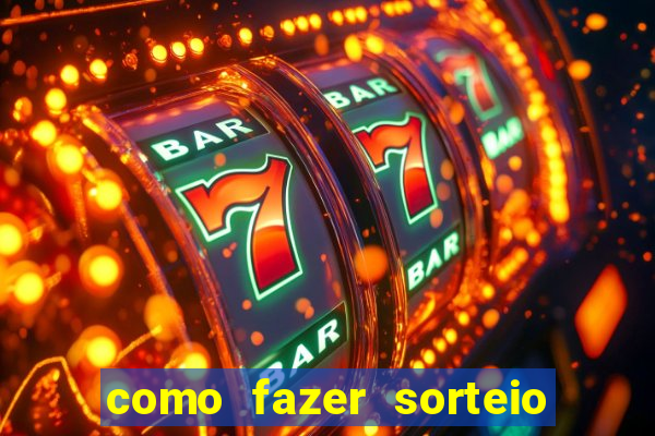 como fazer sorteio de cores online